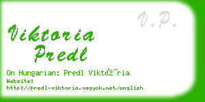 viktoria predl business card